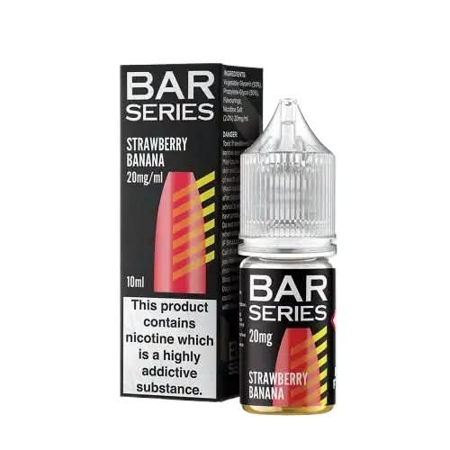 Bar Series Nic Salt 10ml E - Liquid - Pack of 10 - Strawberry Banana