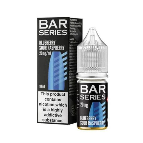 Bar Series Nic Salt 10ml E-Liquid - Pack of 10 - Eliquid Base-Blue Sour Raspberry