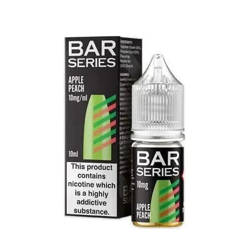 Bar Series Nic Salt 10ml E-Liquid | Pack of 10 -Apple Peach