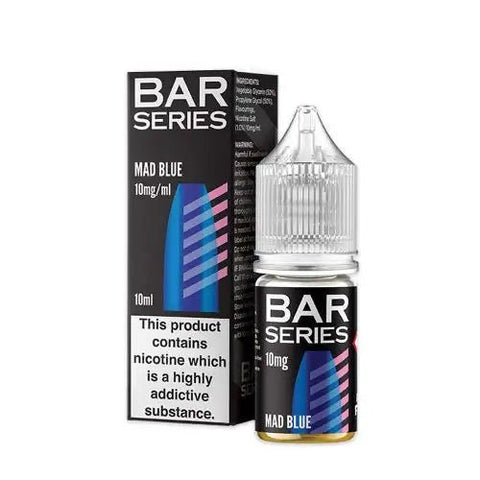 Bar Series Nic Salt 10ml E-Liquid - Pack of 10 - Eliquid Base-Mad Blue