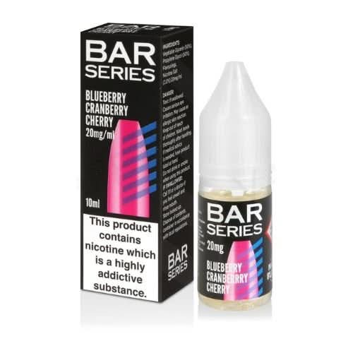 Bar Series Nic Salt 10ml E-Liquid - Pack of 10 - Blueberry Cherry Cranberry