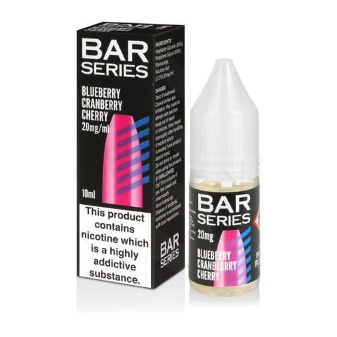 Bar Series Nic Salt 10ml E-Liquid - Pack of 10 - Eliquid Base-Blueberry Cherry Cranberry