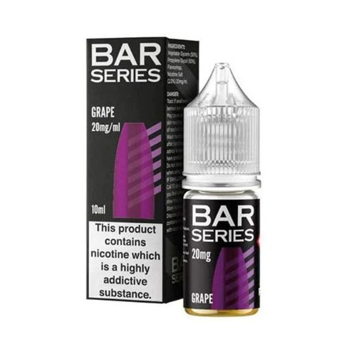 Bar Series Nic Salt 10ml E-Liquid - Pack of 10 - Eliquid Base-Grape