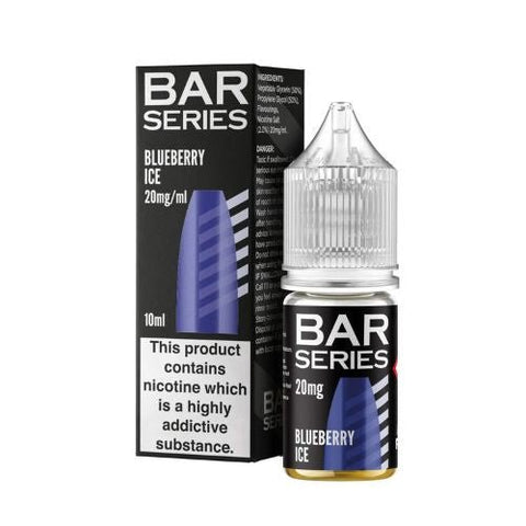 Bar Series Nic Salt 10ml E-Liquid - Pack of 10 - Eliquid Base-Blueberry Ice