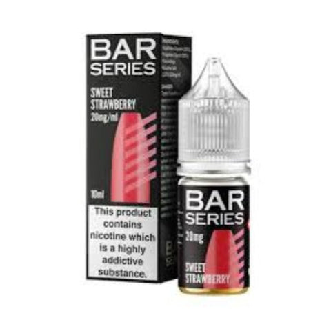 Bar Series Nic Salt 10ml E-Liquid - Pack of 10 - Eliquid Base-Sweet Strawberry