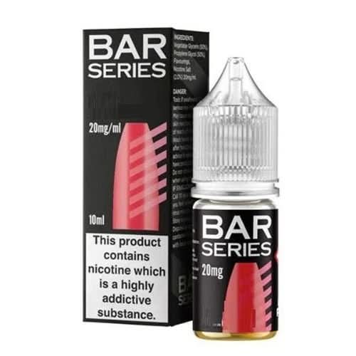 Bar Series Nic Salt 10ml E-Liquid - Pack of 10 - Strawberry Raspberry Cherry