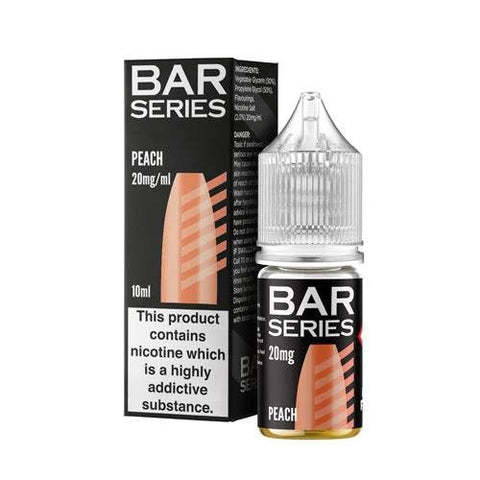 Bar Series Nic Salt 10ml E-Liquid - Pack of 10 - Eliquid Base-Peach