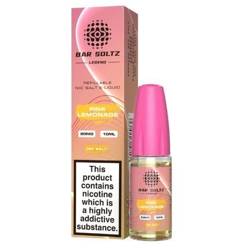 Bar Soltz 10ml Nic Salt E Liquid, Pack 0f 5,  Pink Lemonade