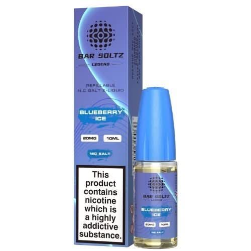 Bar Soltz 10ml Nic Salt E Liquid, Pack 0f 5,  Blueberry Ice
