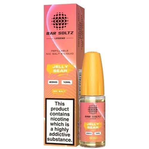 Bar Soltz 10ml Nic Salt E Liquid, Pack 0f 5,  Jelly Bear