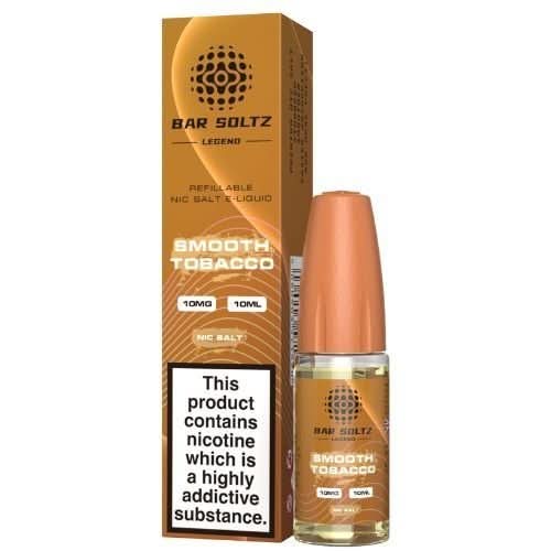 Bar Soltz 10ml Nic Salt E Liquid, Pack 0f 5, Smooth Tobacco