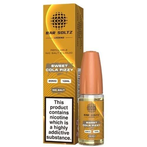Bar Soltz 10ml Nic Salt E Liquid, Pack 0f 5, Sweet Cola Fizzy