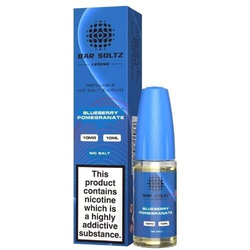 Bar Soltz 10ml Nic Salt E Liquid, Pack 0f 5,  Blueberry Pomegranate