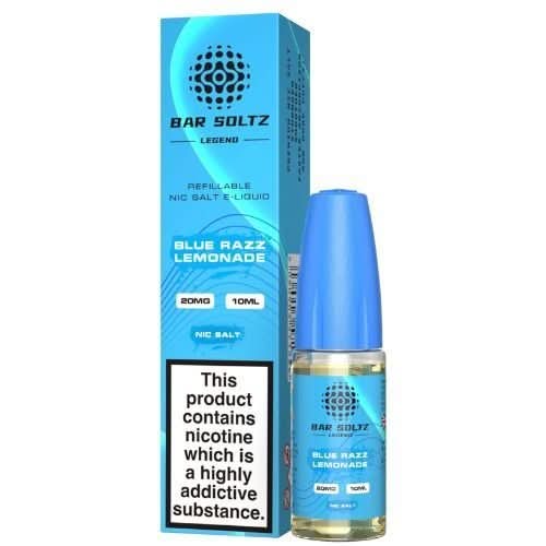 Bar Soltz 10ml Nic Salt E Liquid, Pack 0f 5,  Blue Razz Lemonade