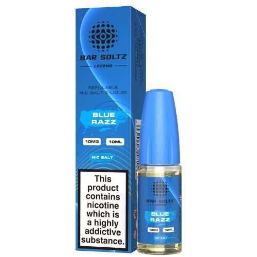 Bar Soltz 10ml Nic Salt E Liquid, Pack 0f 5,  Blue Razz