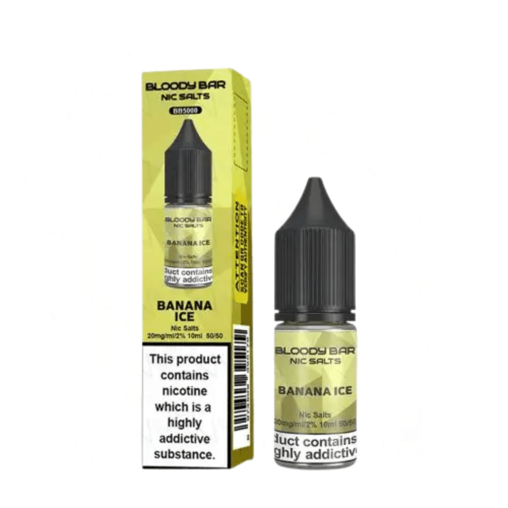 Bloody Bar 10ML Nic Salts - E - liquids - Eliquid Base - Banana Ice