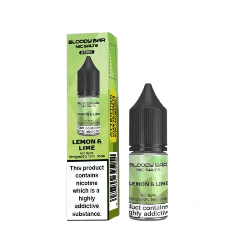 Bloody Bar 10ML Nic Salts - E - liquids - Eliquid Base - Lemon Lime