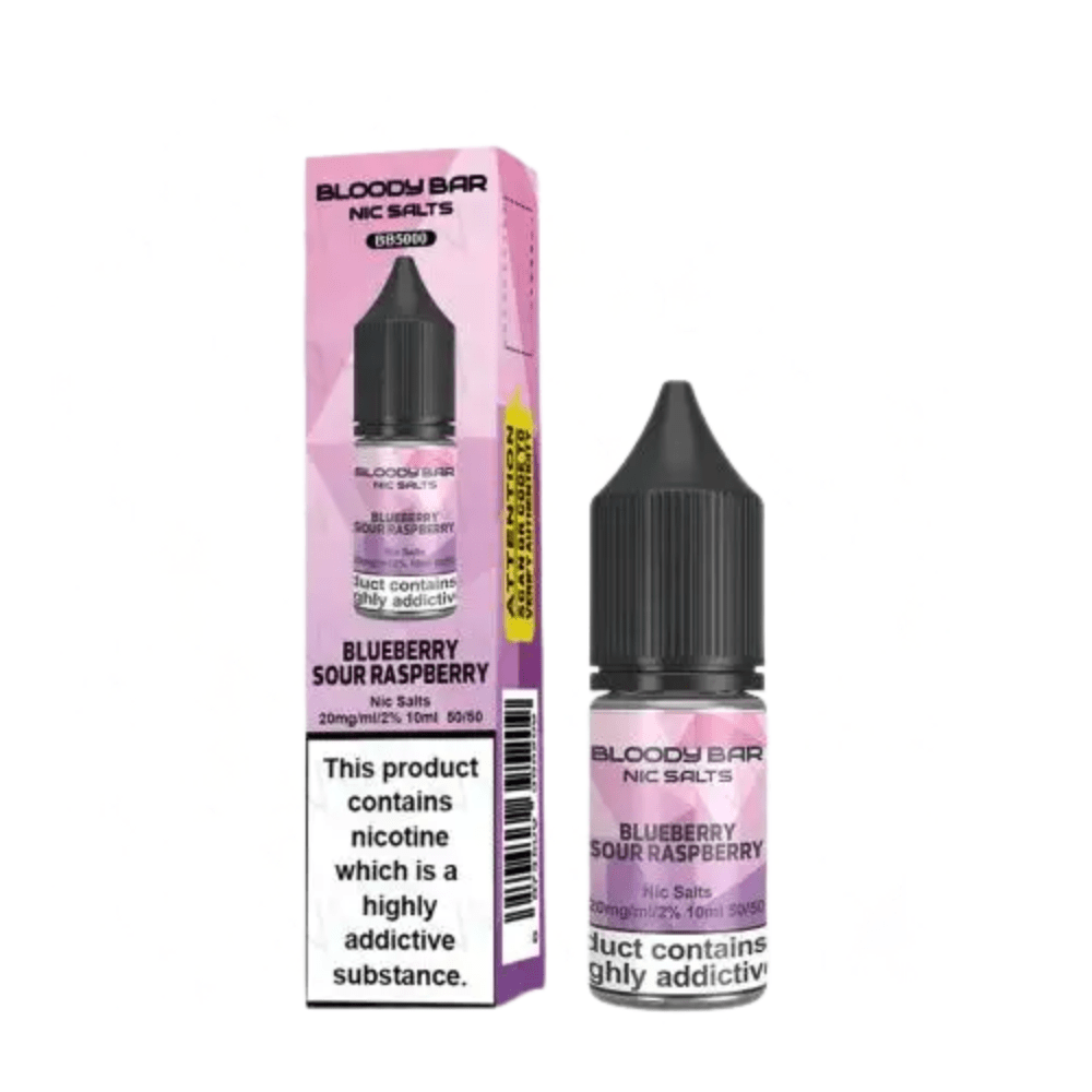 Bloody Bar 10ML Nic Salts - E - liquids - Eliquid Base - Blueberry Sour Raspberry