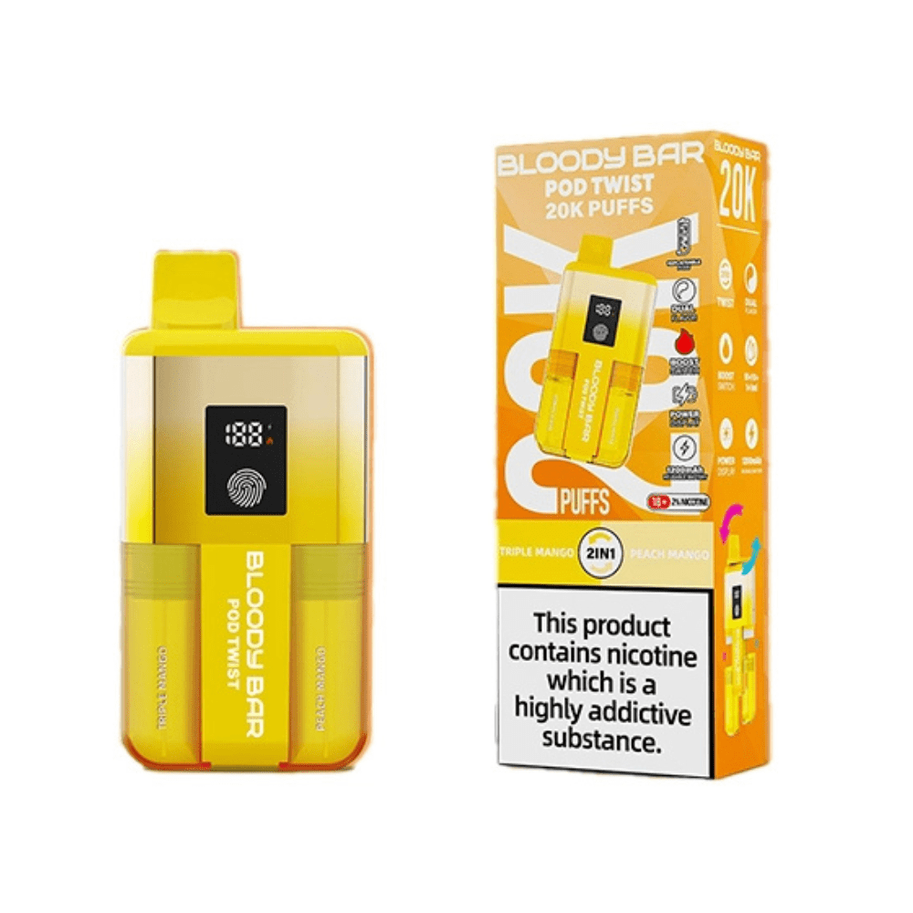 Bloody Bar Pod Twist 20K Prefilled Pod Kit - Eliquid Base - Triple Mango/Peach Mango