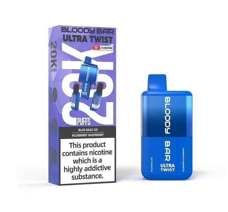 Bloody Bar Ultra Twist 20000 Disposable Vape Device  - Cherry Ice/Strawberry Raspberry Cherry ice