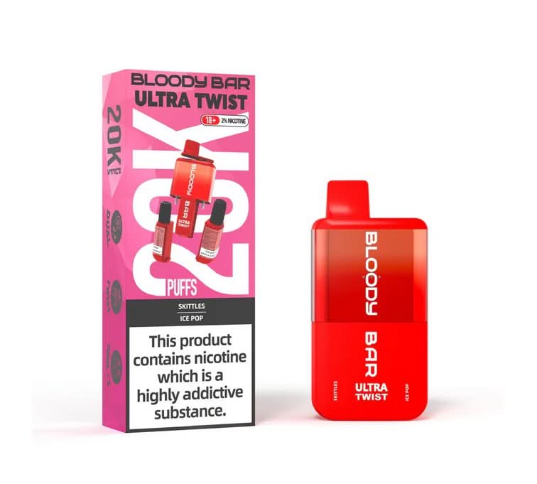 Bloody Bar Ultra Twist 20000 Disposable Vape Device - Eliquid Base Bloody Bar Ultra Twist 20000 Disposable Vape Device - Eliquid Base