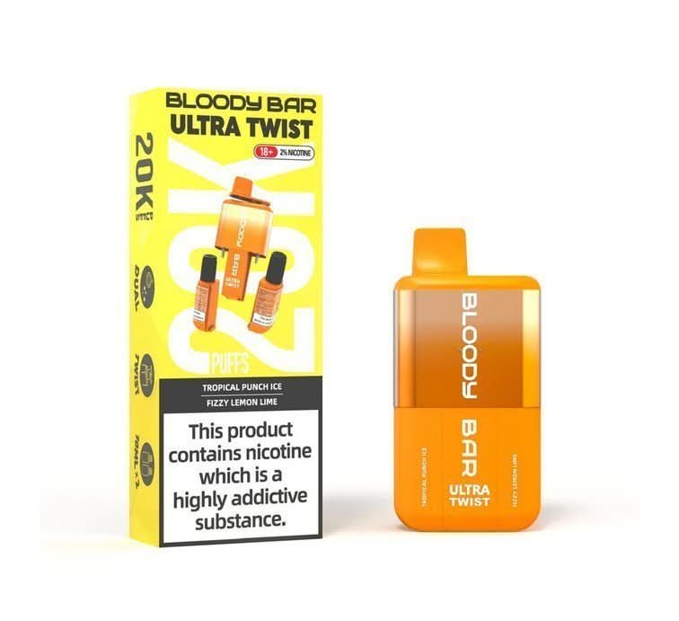 Bloody Bar Ultra Twist 20000 Disposable Vape Device  - Fizzy Cherry / Watermelon Ice