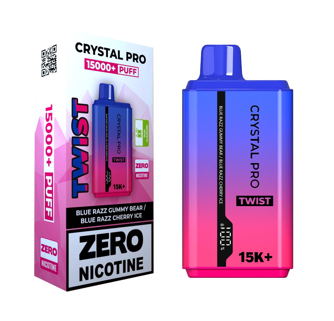 Crystal Pro Twist 15000 Puffs Prefilled Vape Zero Nicotine