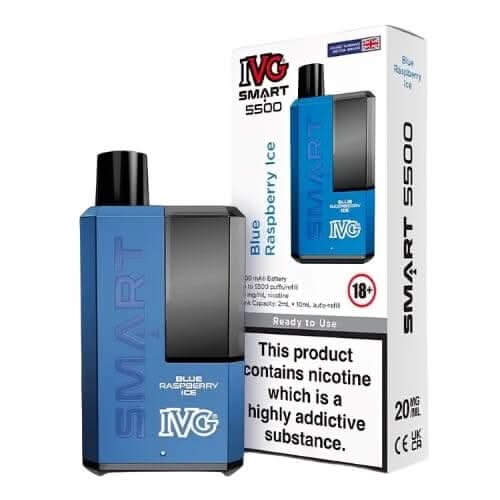  IVG Smart 5500 Disposable Vape Kit - Blue Raspberry Ice