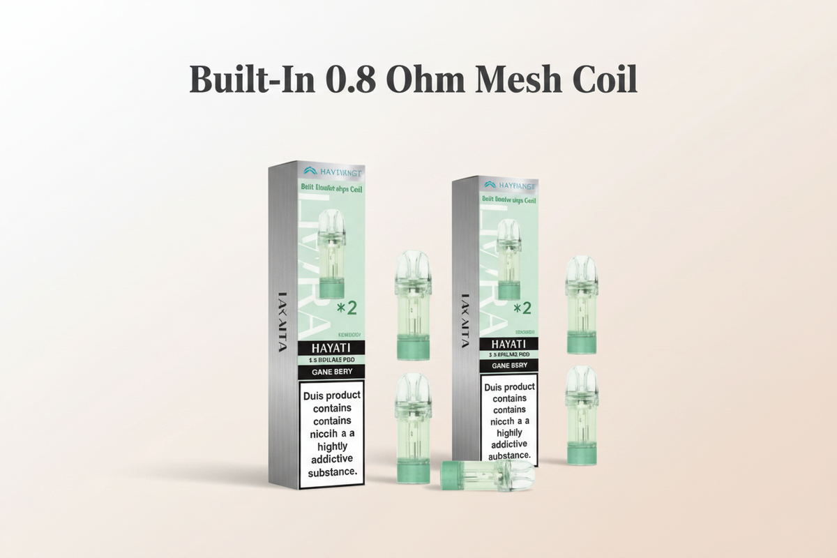 Built-In 0.8 Ohm Mesh Coil