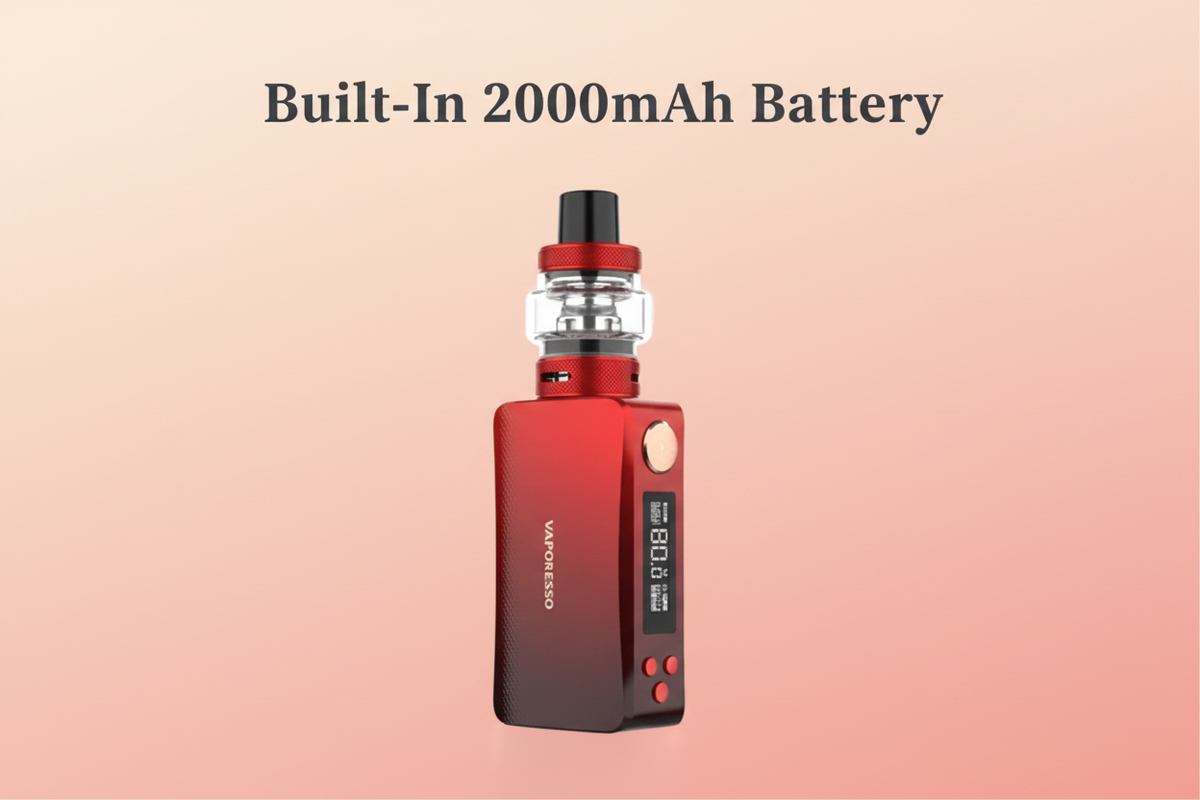 Built-In 2000mAh Battery