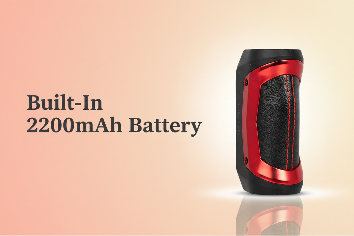 Built-In 2200mAh Battery