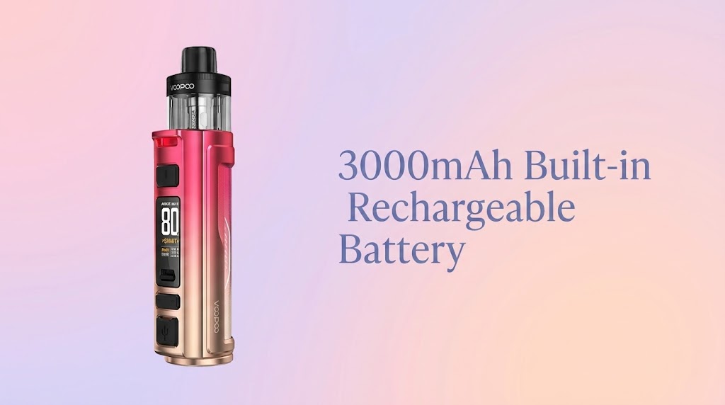 3000mAh Built-in Rechargeable Battery