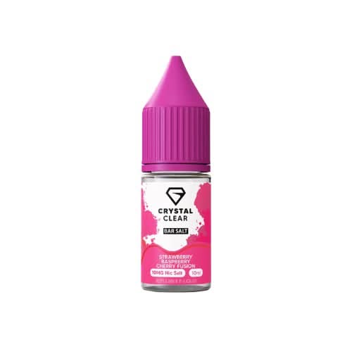 Crystal Clear 10ml Nic Salt - Pack of 10 - Strawberry Raspberry Cherry Fusion