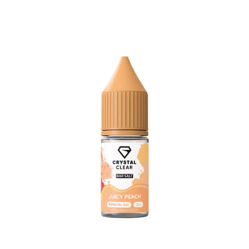 Crystal Clear 10ml Nic Salt - Pack of 10 - Juicy Peach