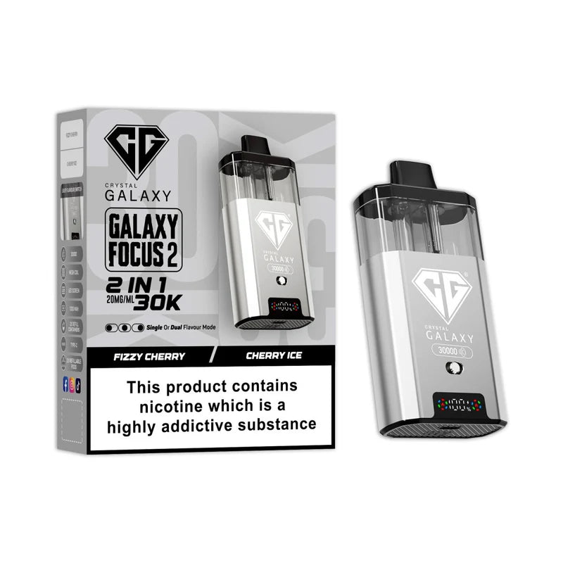 Crystal Galaxy Focus 2 30K Disposable Vape Device - Eliquid Base - Cherry Cola / Fizzy Cola