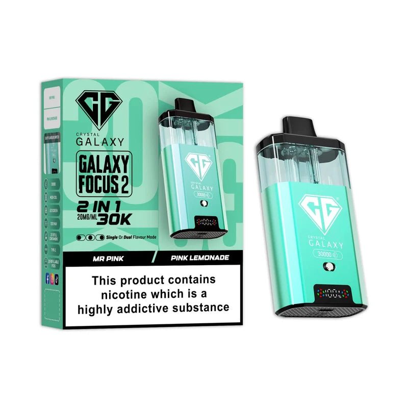 Crystal Galaxy Focus 2 30K Disposable Vape Device - Eliquid Base - Cherry Cola / Fizzy Cola