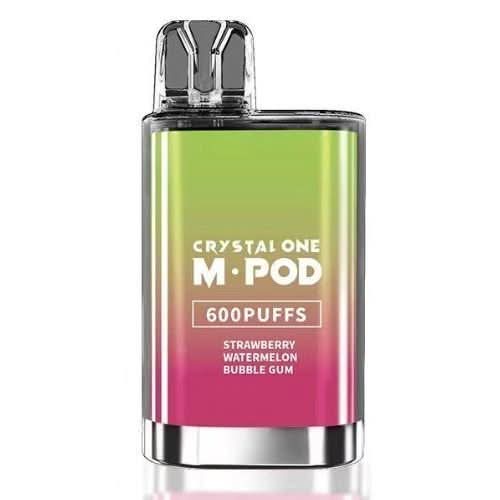 Crystal One 600 M. Pod Disposable Vape  Device 20MG  - Strawberry Watermelon Bubblegum