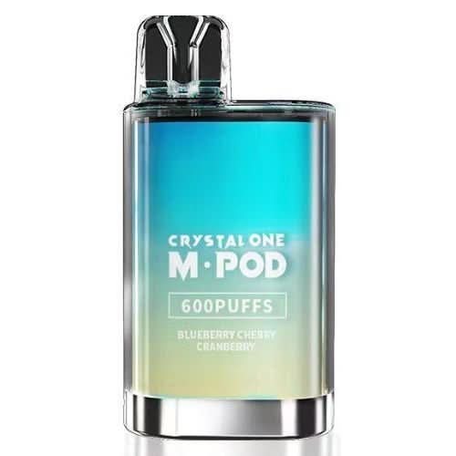 Crystal One 600 M. Pod Disposable Vape  Device 20MG  - Blueberry Cherry Cranberry