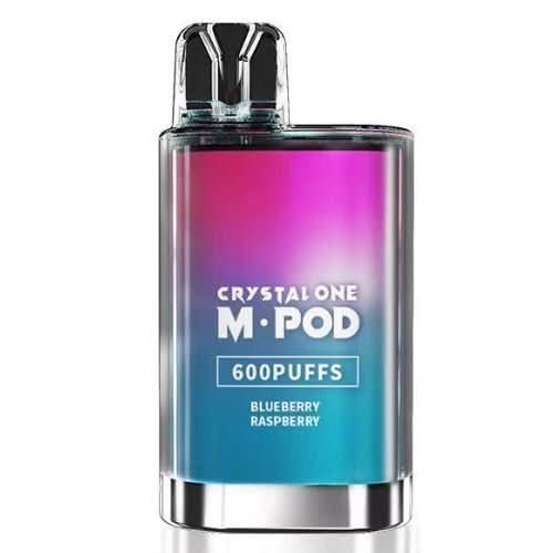 Crystal One 600 M. Pod Disposable Vape  Device 20MG  - Blueberry Cherry Cranberry
