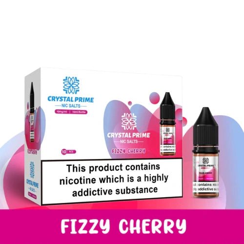 Crystal Prime 7000 Nic Salt 10ml Box of 10,  Fizzy Cherry
