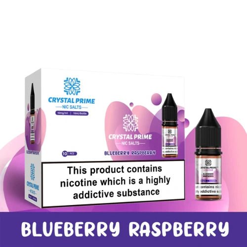 Crystal Prime 7000 Nic Salt 10ml Box of 10,  Blueberry Raspberry