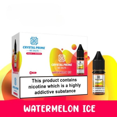 Crystal Prime 7000 Nic Salt 10ml Box of 10,  Watermelon Ice
