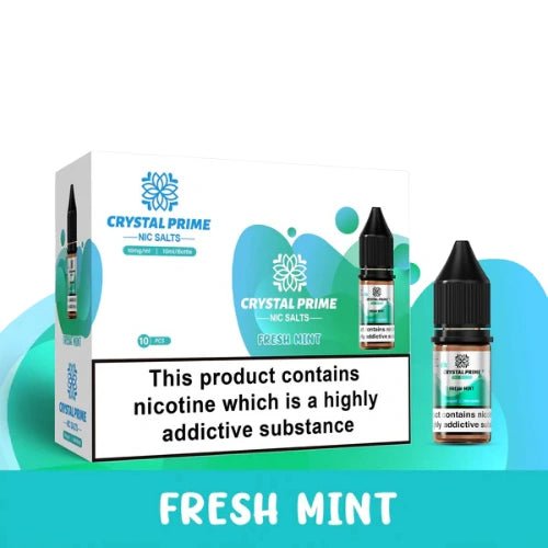 Crystal Prime 7000 Nic Salt 10ml Box of 10,  Fresh Mint