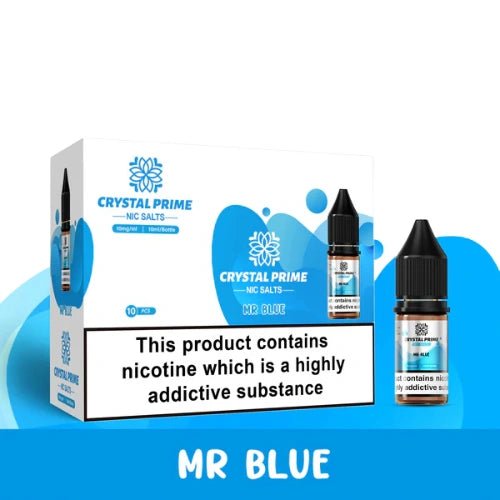 Crystal Prime 7000 Nic Salt 10ml Box of 10,  Mr Blue
