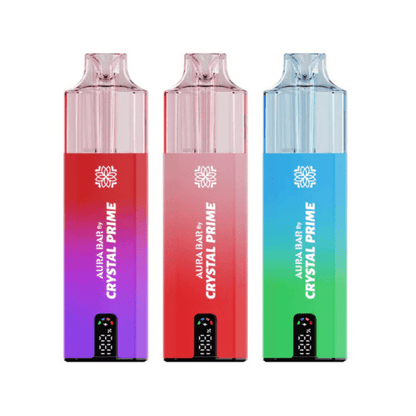 Crystal Prime Aura Bar 10,000 Puffs Prefilled Pod Kit - Eliquid Base - Black Mamba