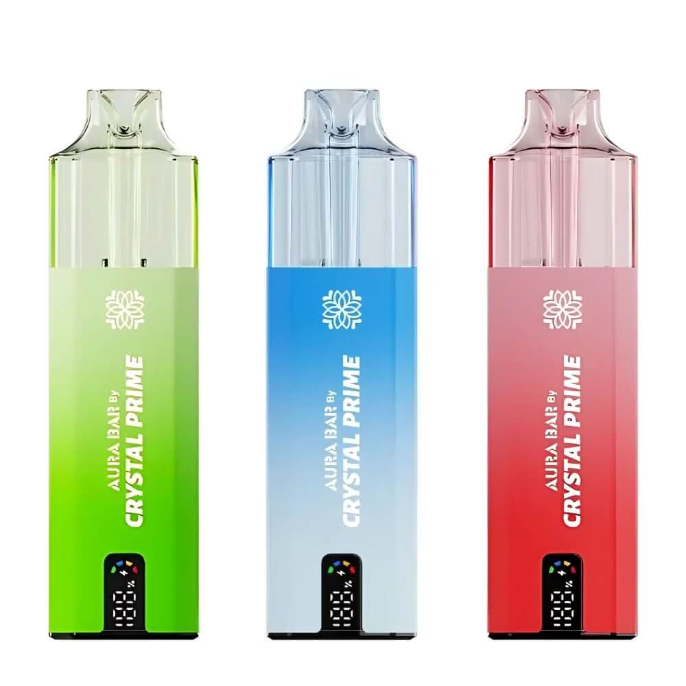 Crystal Prime Aura Bar Twist 10000 Disposable Device - 20MG - Eliquid Base - Berry Blaze
