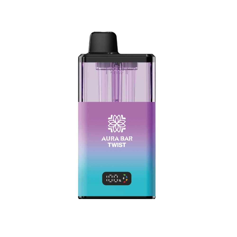 Crystal Prime Aura Bar Twist 40K Prefilled Pod Kit - Eliquid Base - Fizzy Cherry / Blue Razz Cherry