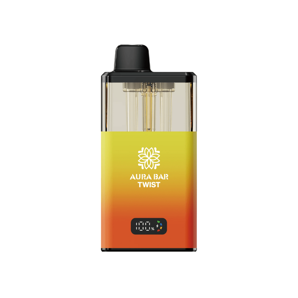 Crystal Prime Aura Bar Twist 40K Prefilled Pod Kit - Eliquid Base - Sour Pineapple / Rocky Candy Orange