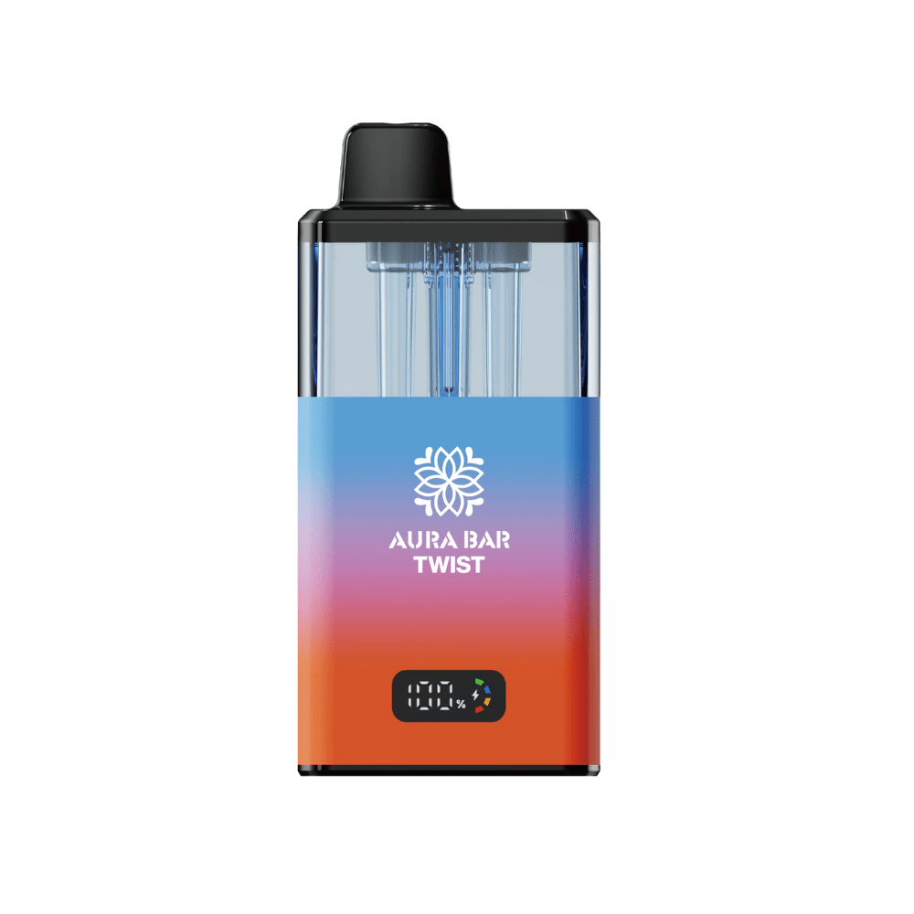 Crystal Prime Aura Bar Twist 40K Prefilled Pod Kit - Eliquid Base - Ice Pop / Juicy Peach
