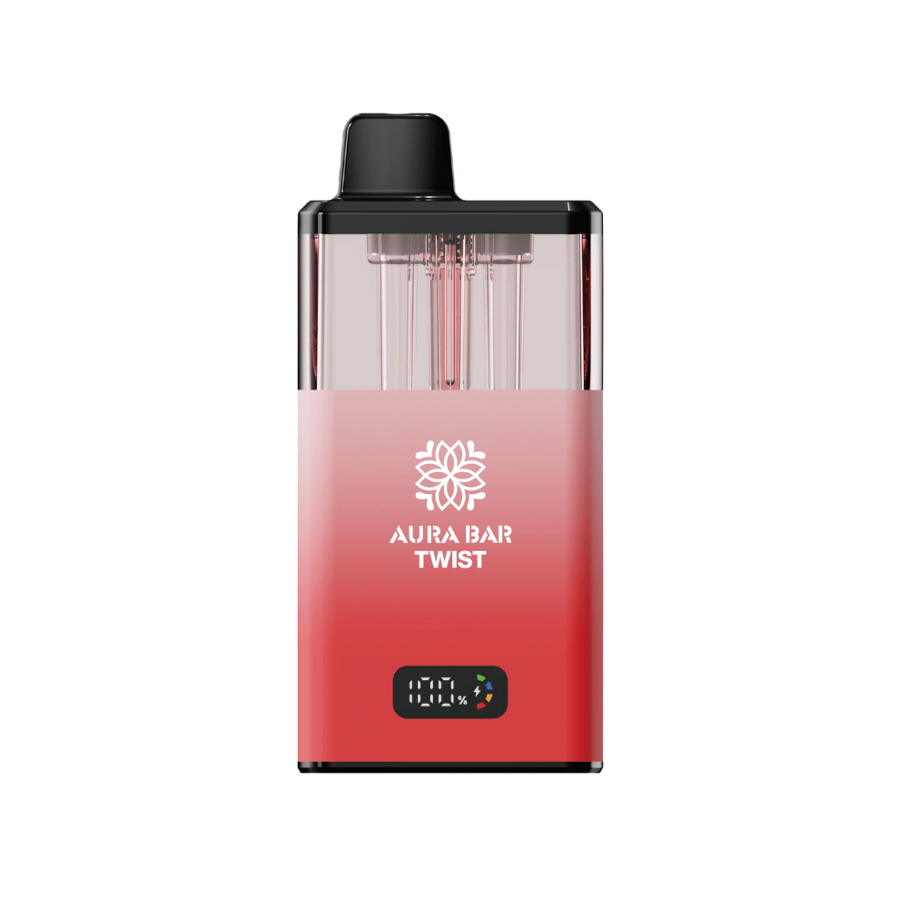 Crystal Prime Aura Bar Twist 40K Prefilled Pod Kit - Eliquid Base - Strawberry Raspberry Ice / Strawberry Gummy Bear